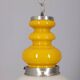 Vintage Space Age Italian Yellow Glass Chandelier, 1970s