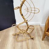 Rattan plant stand