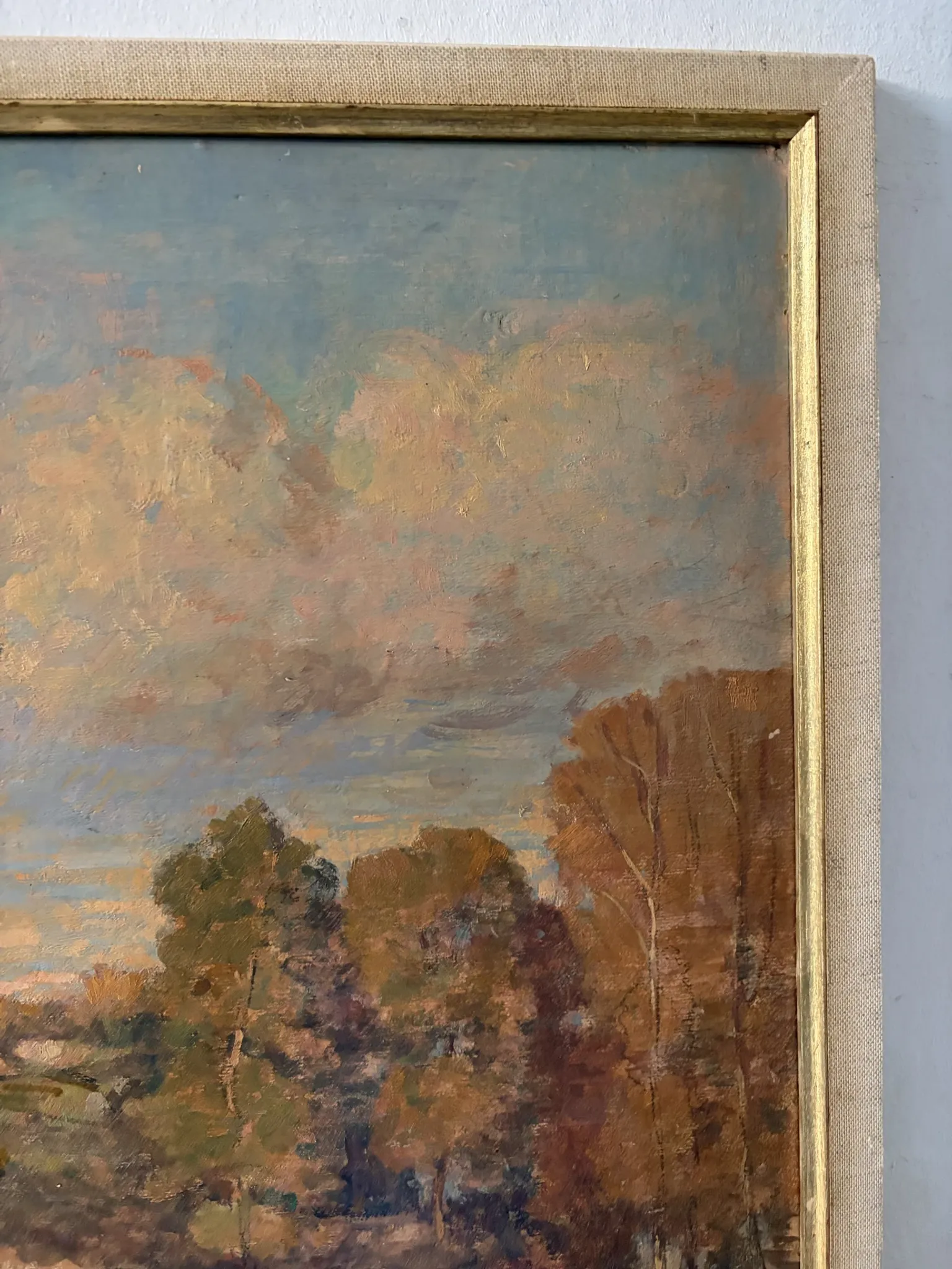 Landscape with cows, signed Abel Gay.