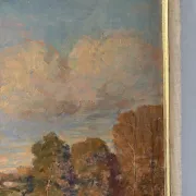 Landscape with cows, signed Abel Gay.