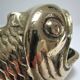 Zoomorphic ashtray golden bronze fish Vintage Peerage