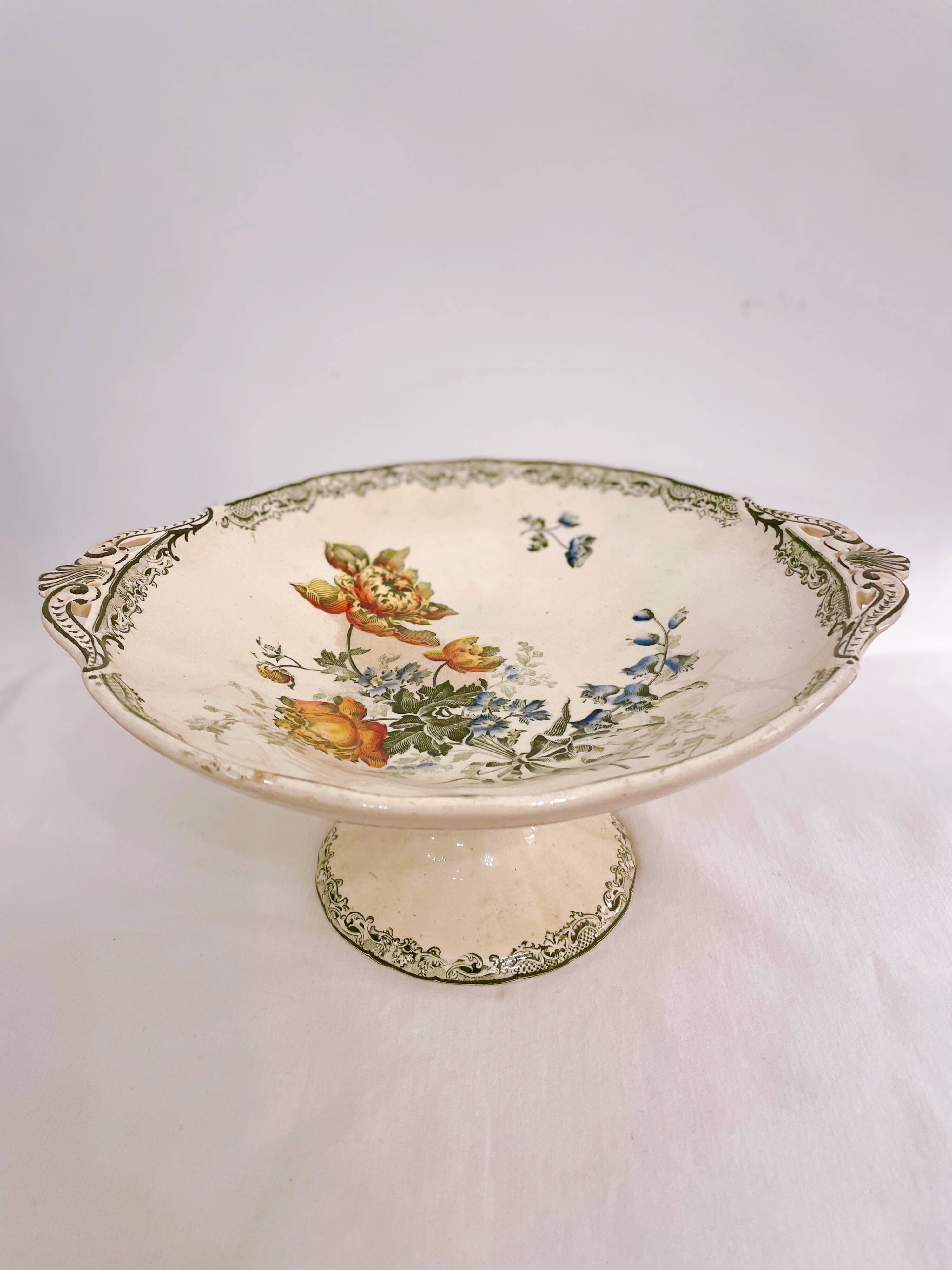 "Fontanges" fruit bowl, Sarreguemines