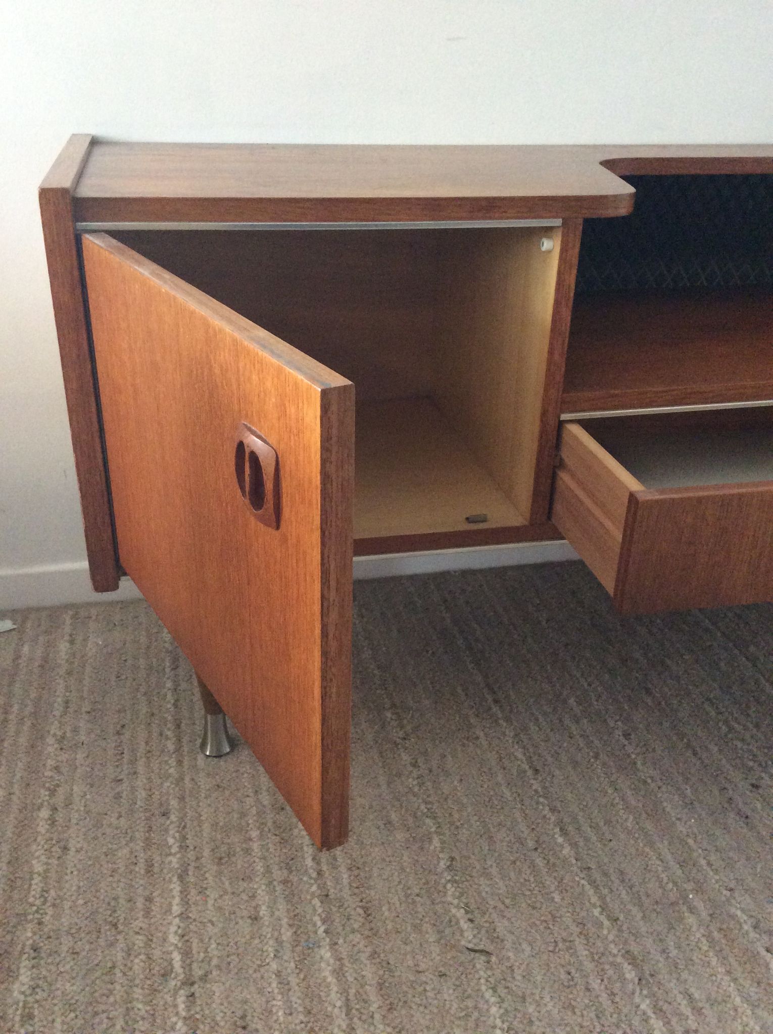 Scandinavian teak tv cabinet from the 60s
