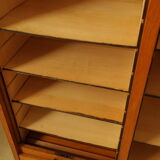 Radia vintage oak double curtain binder cabinet