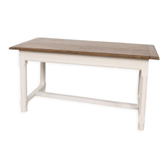 Solid wood farmhouse table