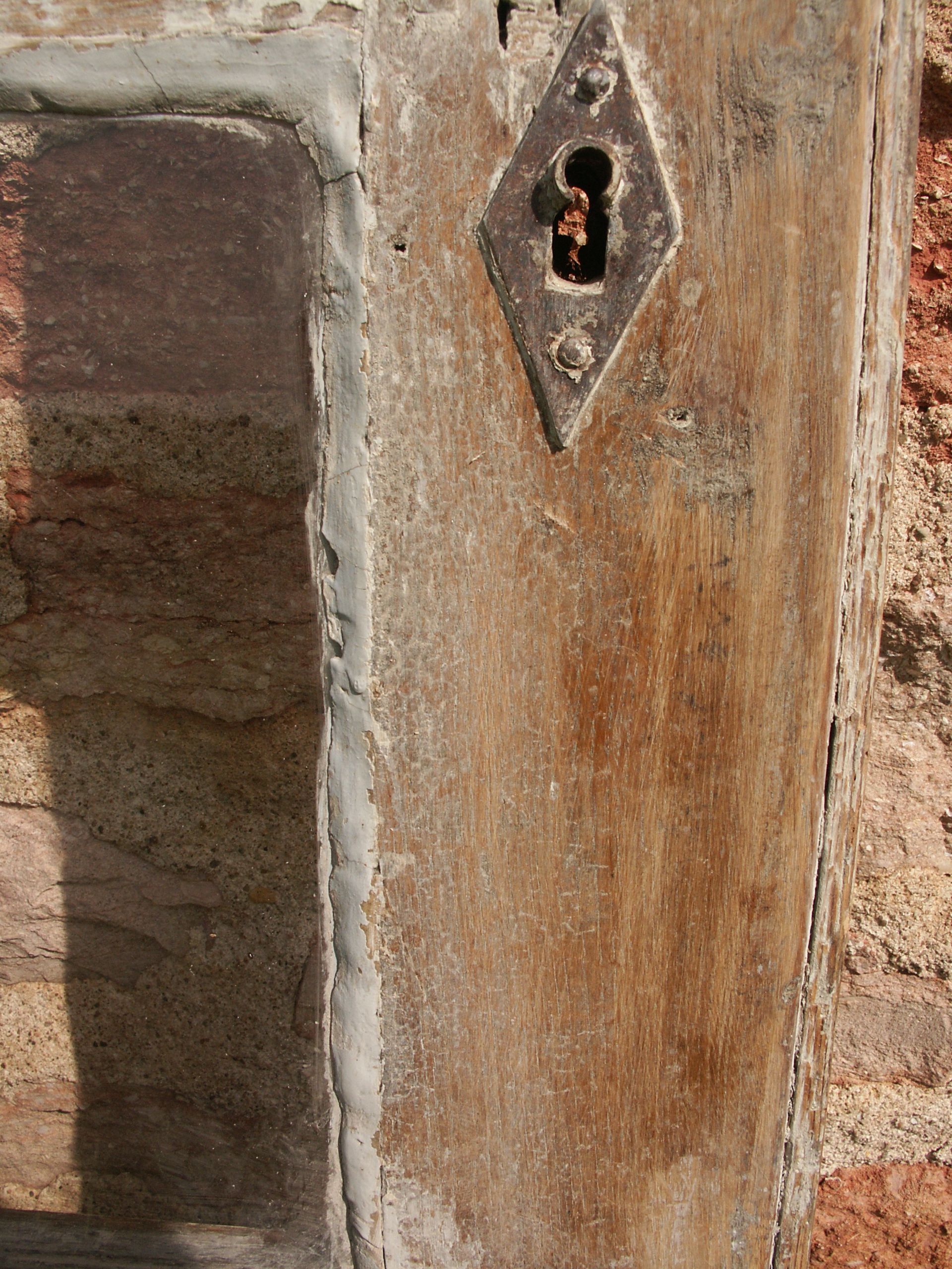 Glass entrance door in solid oak