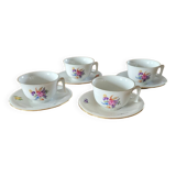 4 Royal Epiag cups and saucers