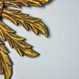 Sun mirror in gilded wood, France, 1960, 38 cm