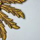 Sun mirror in gilded wood, France, 1960, 38 cm