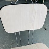 2 formica chairs - eiffel legs