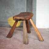 Vintage stool, wooden stool, stool, plant stand, interior decoration