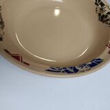 Grand plat creux Badonviller art déco
