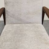 Pair of vintage beech armchairs from the 50s/60s