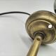 Brass and glass wall light