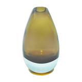 Scandinavian amber glass vase