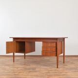 Bureau en teck danois du milieu du siècle par Gunnar Nielsen pour Tibergaard, années 1960.