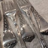 7 forks 800 silver Swiss goldsmith Jezler model Muguet