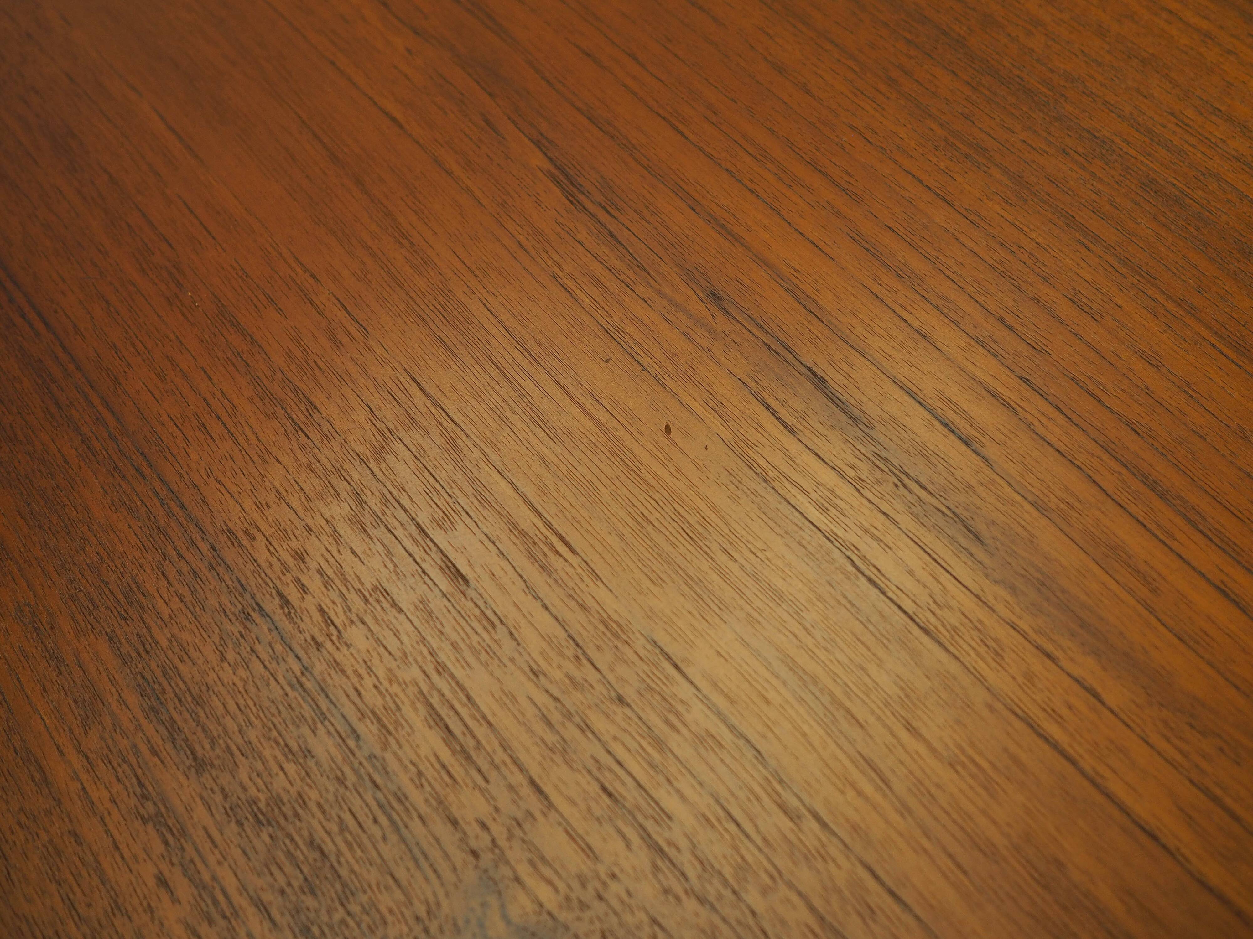 Teak extending dining table Henning Kjærnulf, Vejle, 1960s