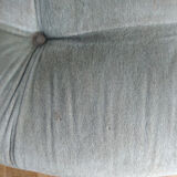 Almond green velvet modular sofa 1970