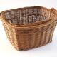 Large rattan bicycle basket