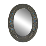 Oval Flower Mirror