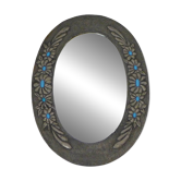 Oval Flower Mirror