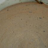 Vintage sandstone lamp and its wool lampshade