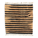 Modern Beni Ouarain Moroccan rug – black striped pattern – 215 x 250 cm