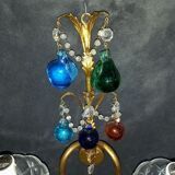 Set wall lamps of murano decor fruit cluster