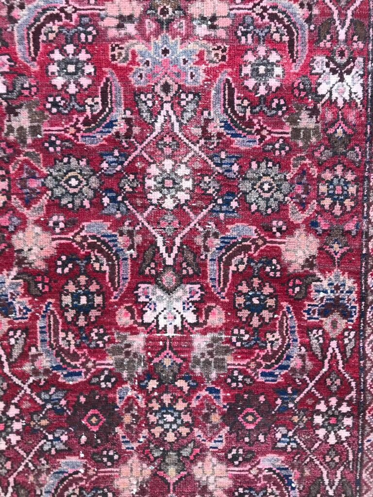 Old Hamadan persian rug 85x118cm