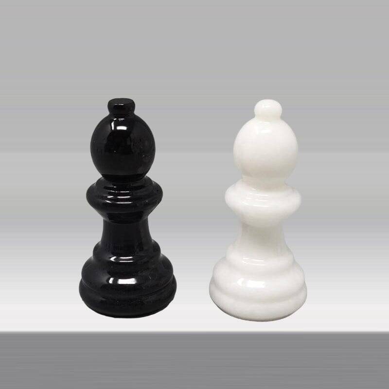 Vintage 1970s Italian Volterra Alabaster Chess Set – Handmade, Excellent Co