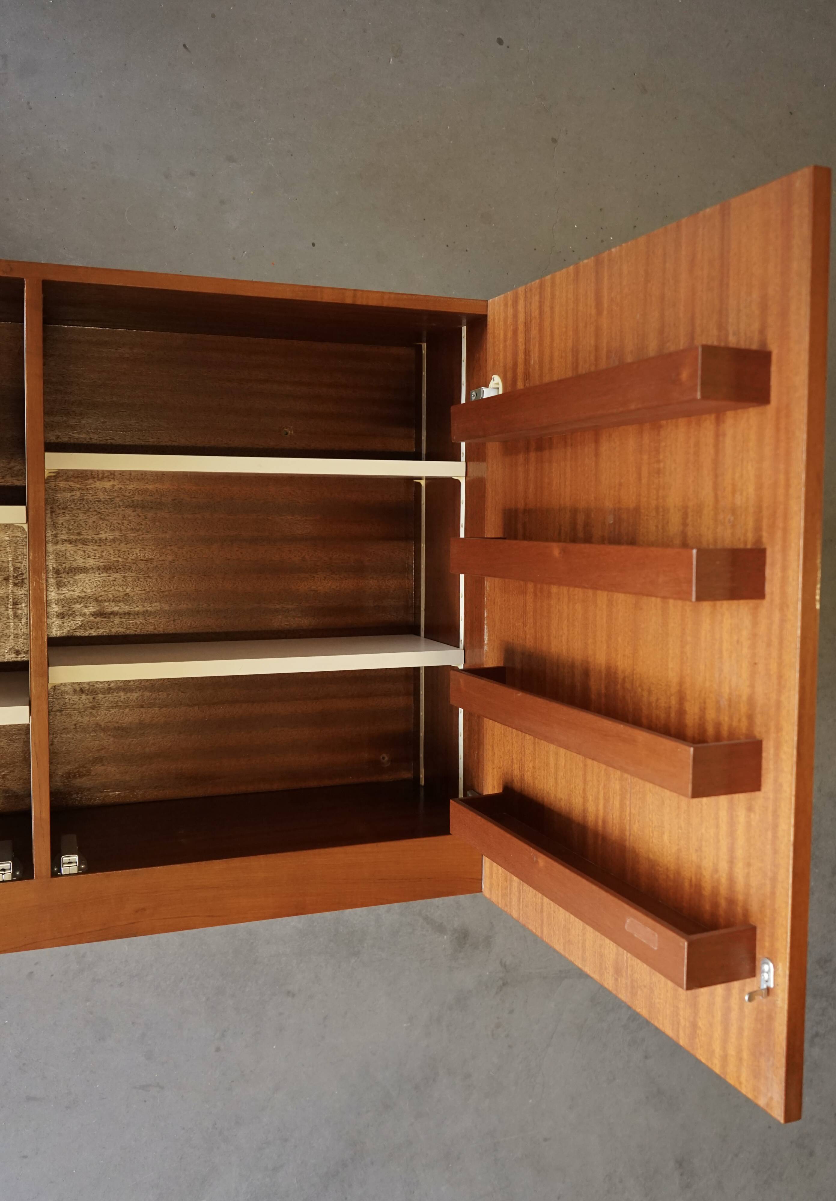 Armoire murale sur mesure par Wim Den Boon, années 1960