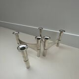 Candle Holder in Silver Metal