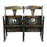 Vintage Cinema Seats, 1930s, Set of 2