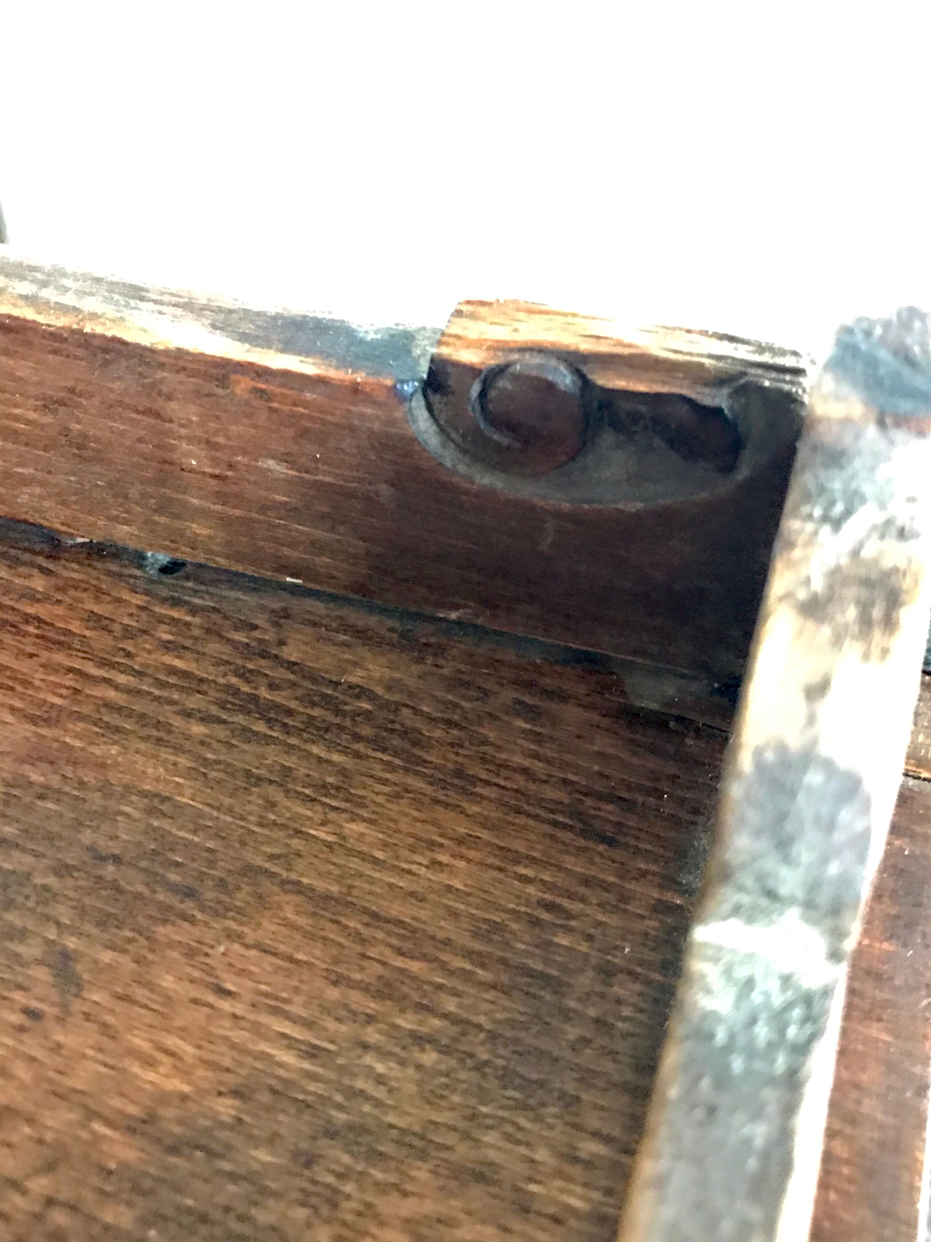 Old wall mirror shelf