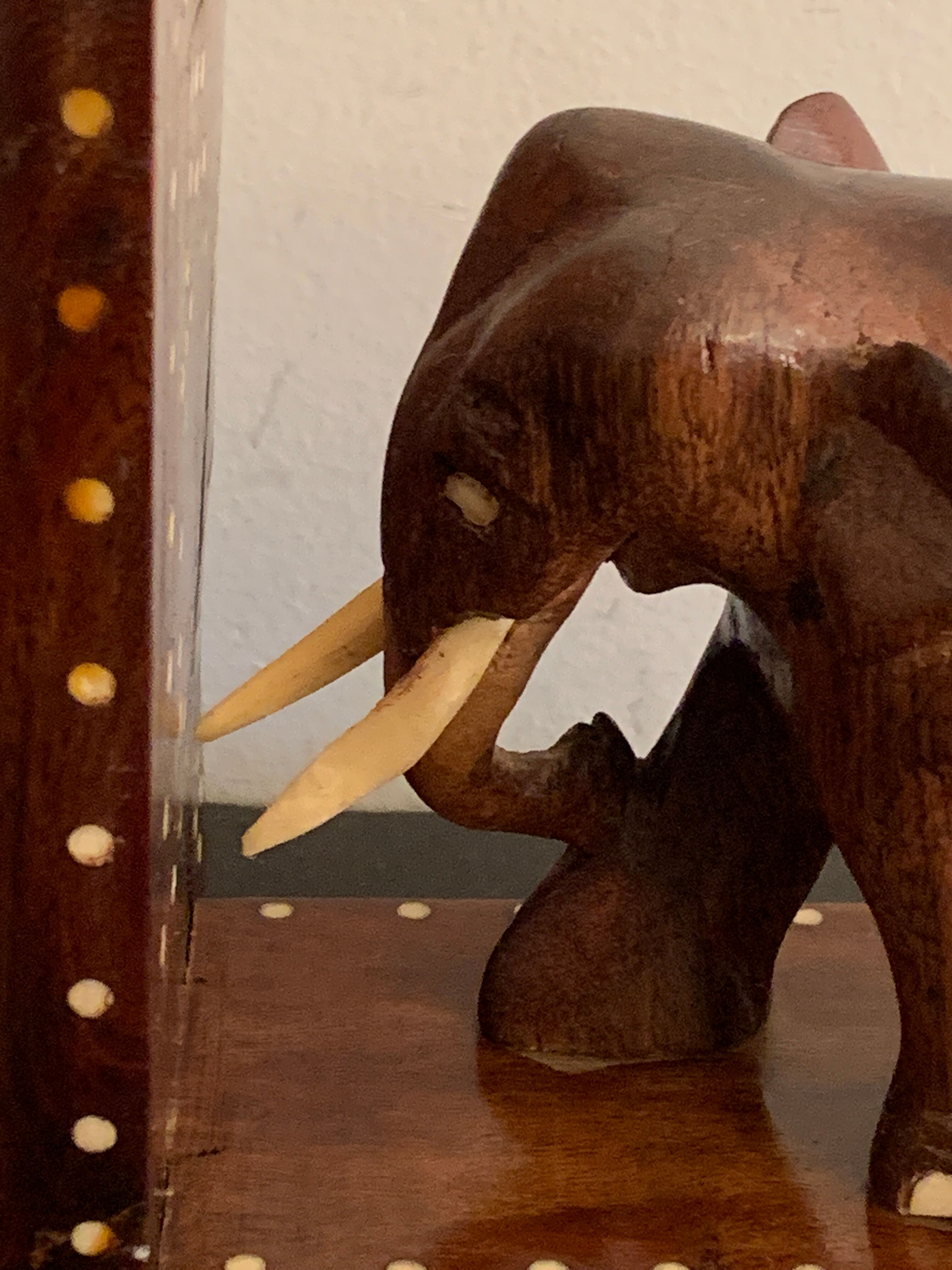 Pair of greenhouses books elephants in teak, 1970