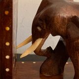 Pair of greenhouses books elephants in teak, 1970