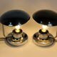 Lampes de Bureau Style Bauhaus Chromées de Napako, 1940s, Set de 2
