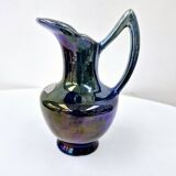 Pichet vase vintage en grès flammé de rambervillers vosges