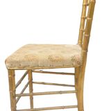 Napoleon III chair in gilded wood