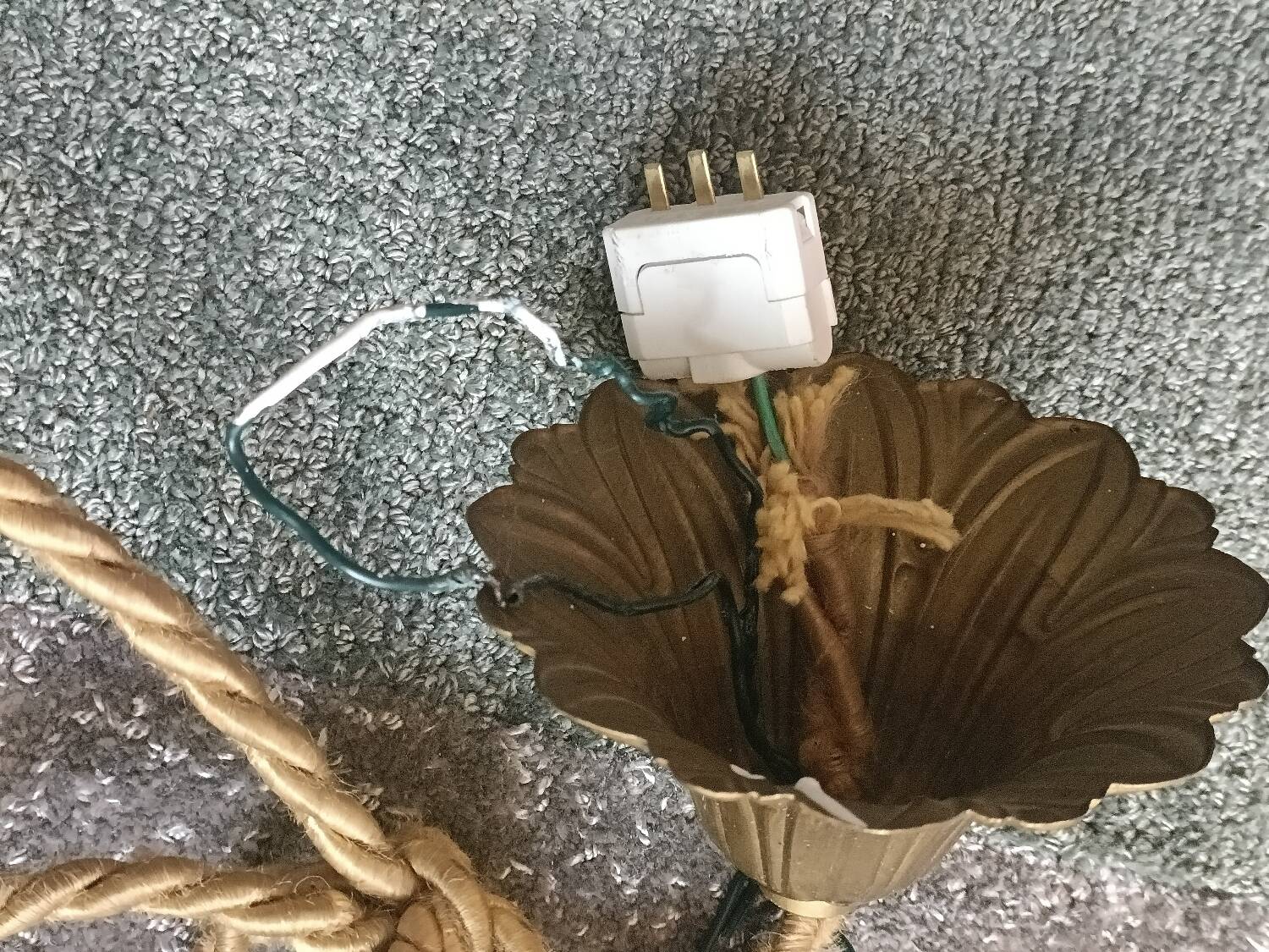 Art Deco glass paste chandelier