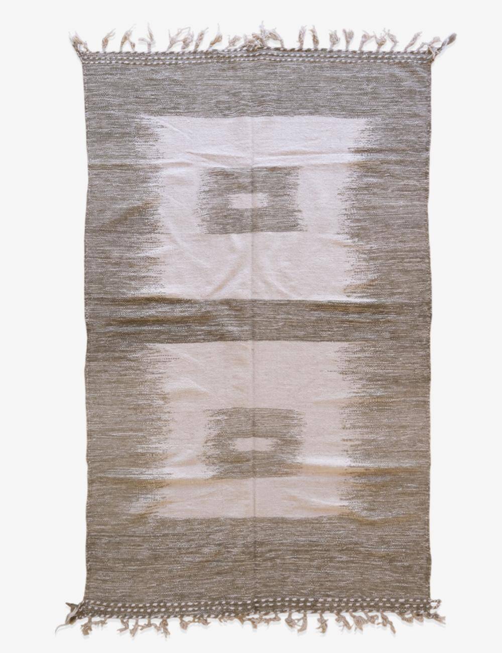 Tapis Kilim Vert Sauge - 312 x 188 cm