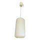 Suspension cylindre opaline givrée