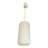 Suspension cylindre opaline givrée