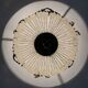 Ceiling light basket old 19th brass and faceted glass beads