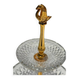 Gold and crystal gilt servant - Val St Lambert Belgium
