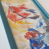 Peinture 1976  style expressionnisme abstrait