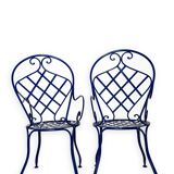 Chaises bistrot en fer forgé