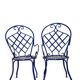 Chaises bistrot en fer forgé