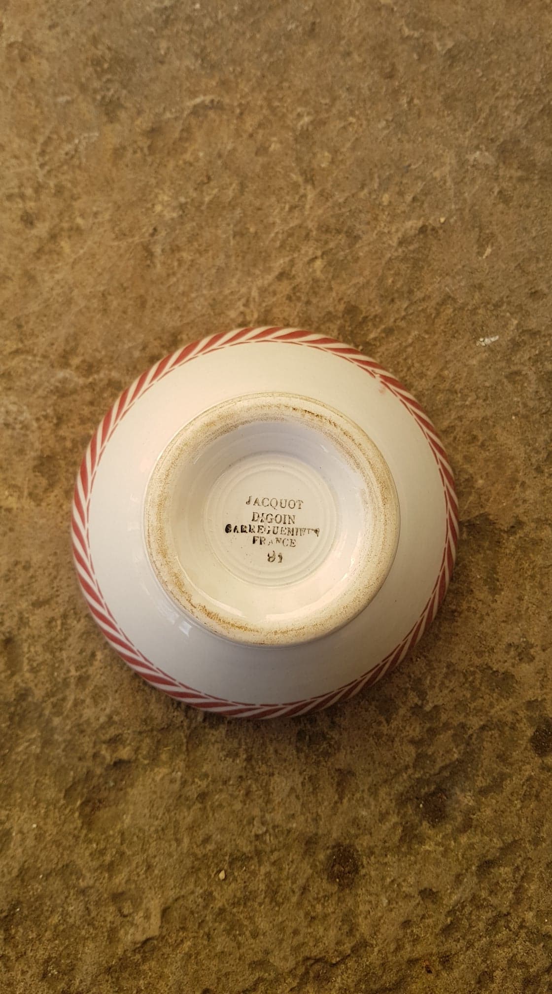 Bowl Digoin Sarreguemines model Jacquot